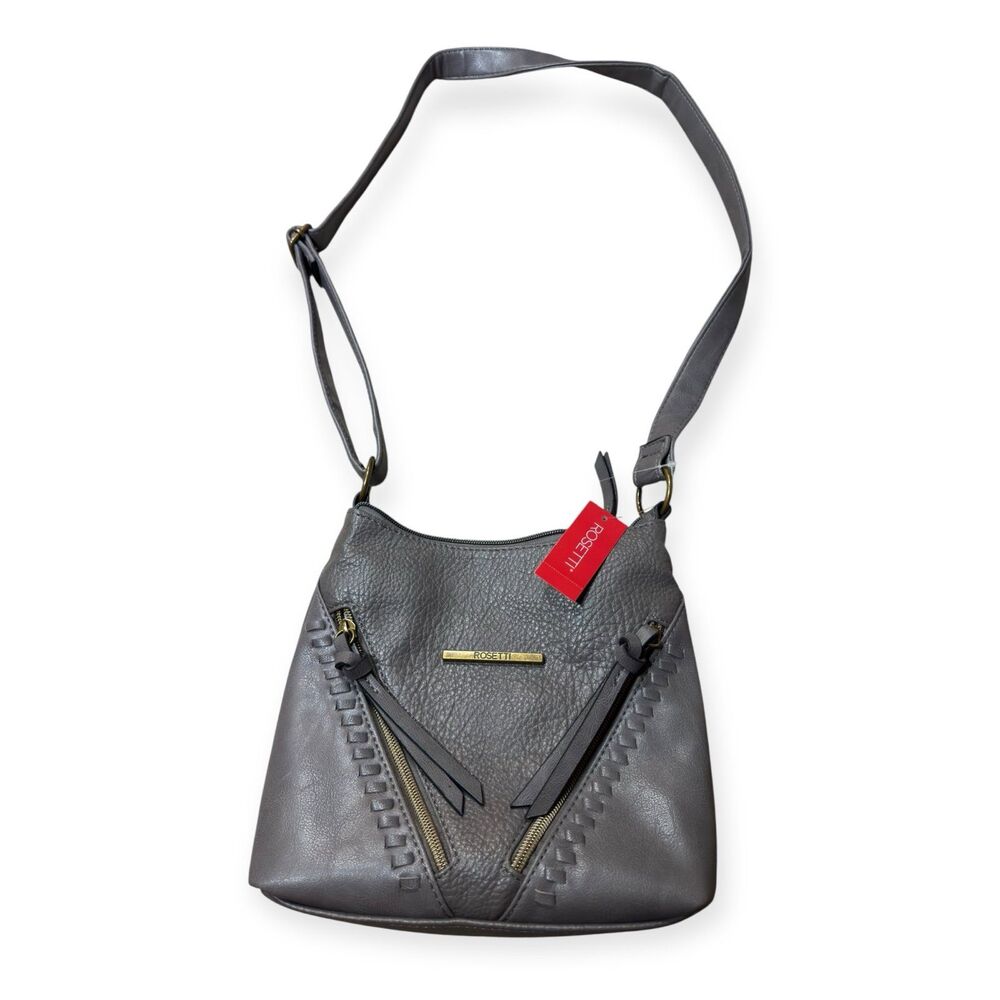 Rosetti Gray Zippered Crossbody Bag Retro‎ BNWT
